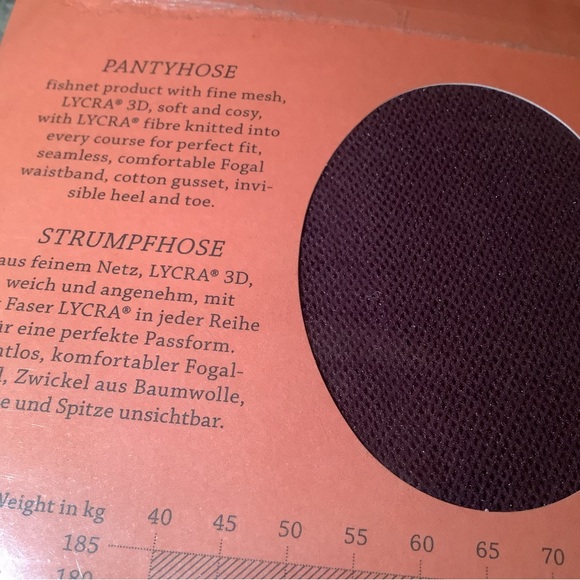 Fogal Netlace fishnet pantyhose, color barolo (dark red), size: S - Picture 9 of 12